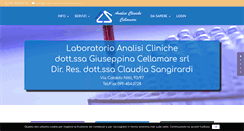 Desktop Screenshot of laboratorio-cellamare.it
